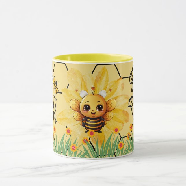 Save the Bees Inspirational Bee Honey Lover Gift  Mugg (Center)