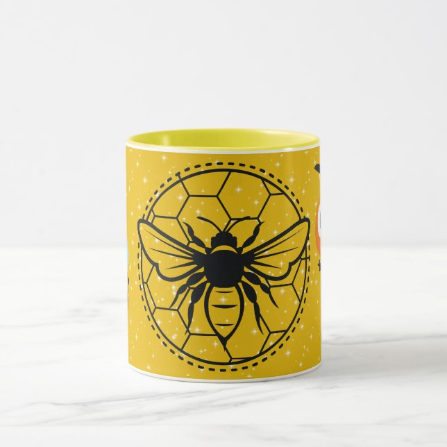 Save the Bees Inspirational Bee Honey Lover Gift  Mugg (Center)