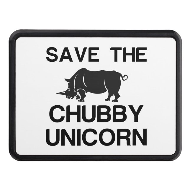 SAVE THE CHUBBY UNICORN RHINO DRAGKROKSSKYDD (Framsidan)