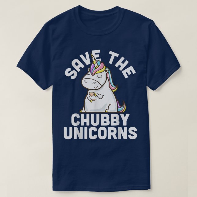 Save The Chubby Unicorns  T Shirt (Design framsida)