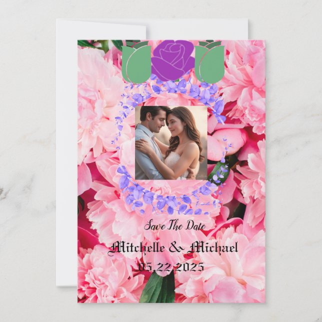 Save the Date A Wedding Invitation to Cherish  Inbjudningar (Framsida)