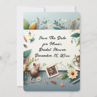 Save The Date Bridal Shower Invitation Inbjudningar