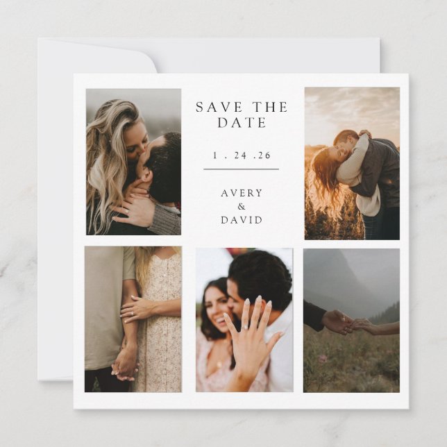 Save the Date Card Customizable Spara Datumet (Framsida)