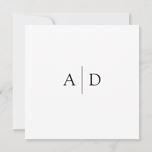 Save the Date Card Customizable Spara Datumet (Baksida)