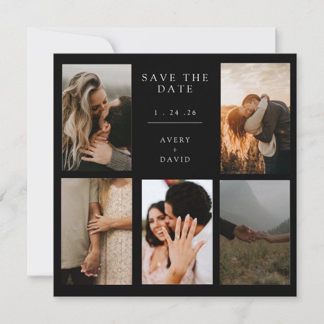 Save the Date Card Customizable Spara Datumet (Framsida)