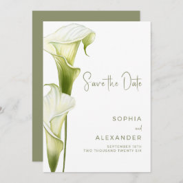 Save the Date Card for a Modern Wedding.  Spara Datumet