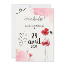 Save the date "Coquelicots"
