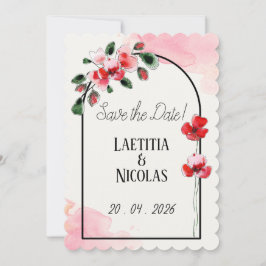 Save the date "Coquelicots" Spara Datumet