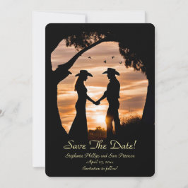 Save the Date Country Western Cowboy Cowgirl  Inbjudningar
