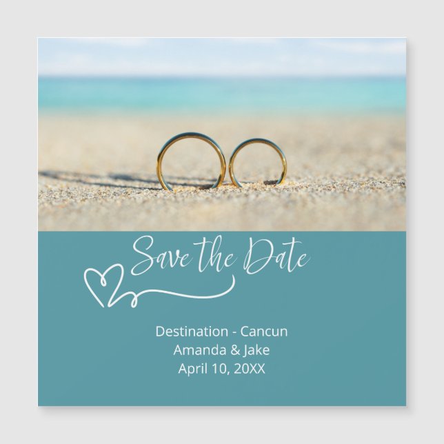 Save the Date Destination Beach Wedding (Framsida)