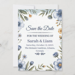 "Save the Date" Elegant Wedding Invitation Inbjudningar