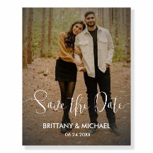 Save The Date Engagement Announcement Foam Board