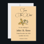 Save The Date Flat Announcement Card Meddelande<br><div class="desc">Save the date for your western wedding!</div>
