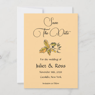 Save The Date Flat Announcement Card Meddelande