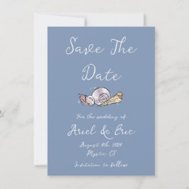 Save The Date Flat Announcement Card Meddelande
