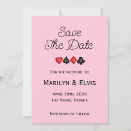 Save The Date Flat Announcement Card Meddelande