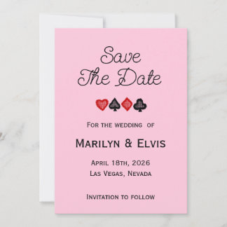 Save The Date Flat Announcement Card Meddelande