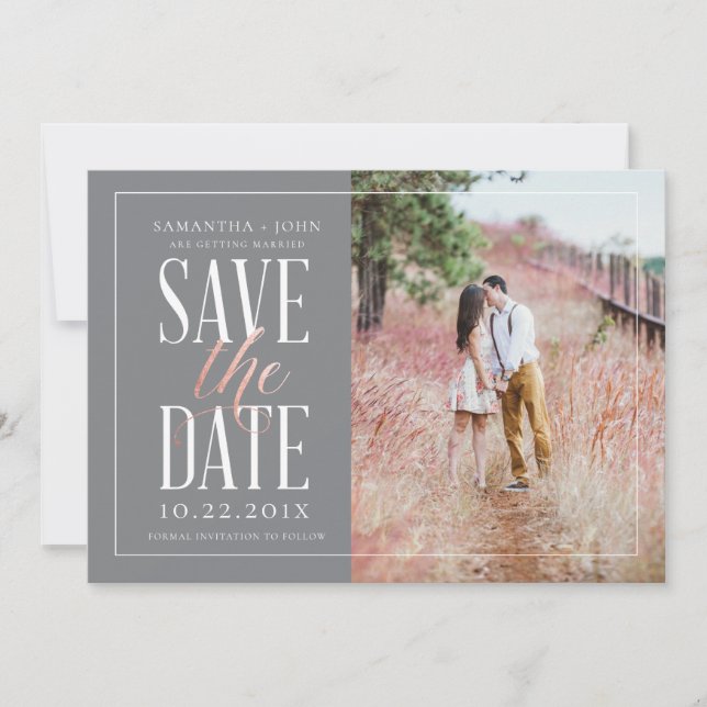 Save The Date Inbjudningar (Framsida)