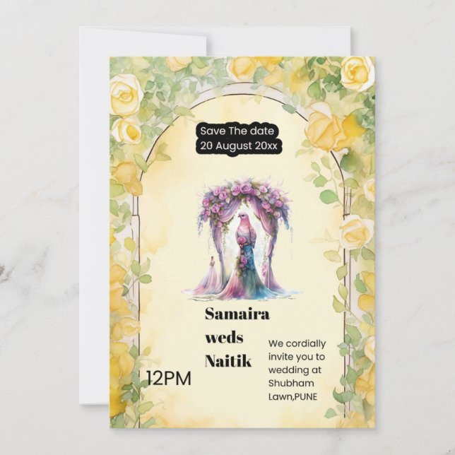 Save The Date Inbjudningar (Framsida)