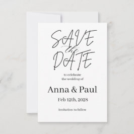 SAVE THE DATE Invitation Inbjudningar