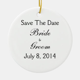 Save The Date Julgransprydnad Keramik