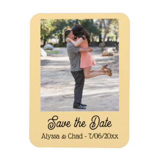 Save the date magnet personalized photo