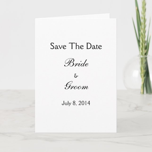 Save The Date Meddelande (Framsida)