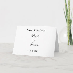 Save The Date Meddelande