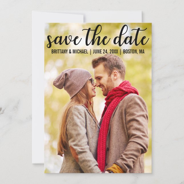 Save The Date | Meddelande om modern Förlovning (Framsida)