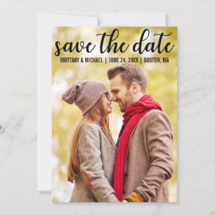 Save The Date Meddelande om modern Förlovning