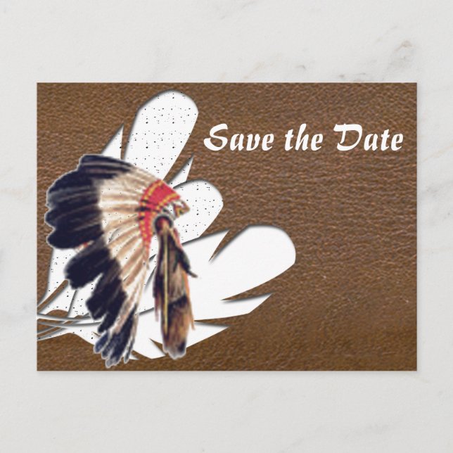 Save The Date Meddelande Vykort (Framsida)