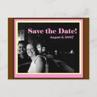 Save The Date Meddelande Vykort
