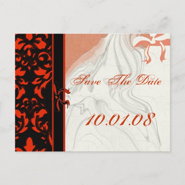 Save The Date- Meddelande Vykort (Framsida)