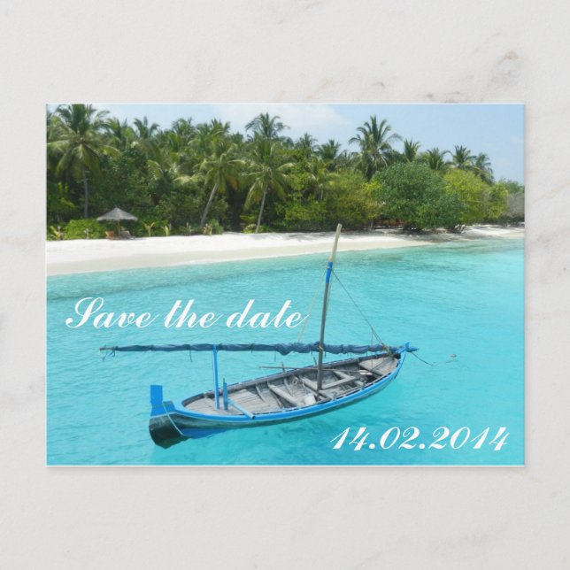 Save the date meddelande vykort (Framsida)