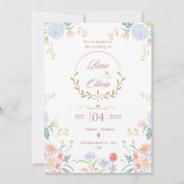 Save The Date Modern Minimal Wedding Design Inbjudningar