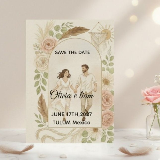 Save the Date: Olivia & Liam Inbjudningar (Skapare uppladdad)