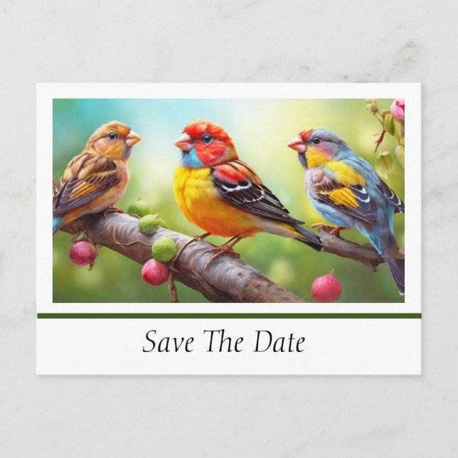 Save The Date Postcard Vykort (Framsida)