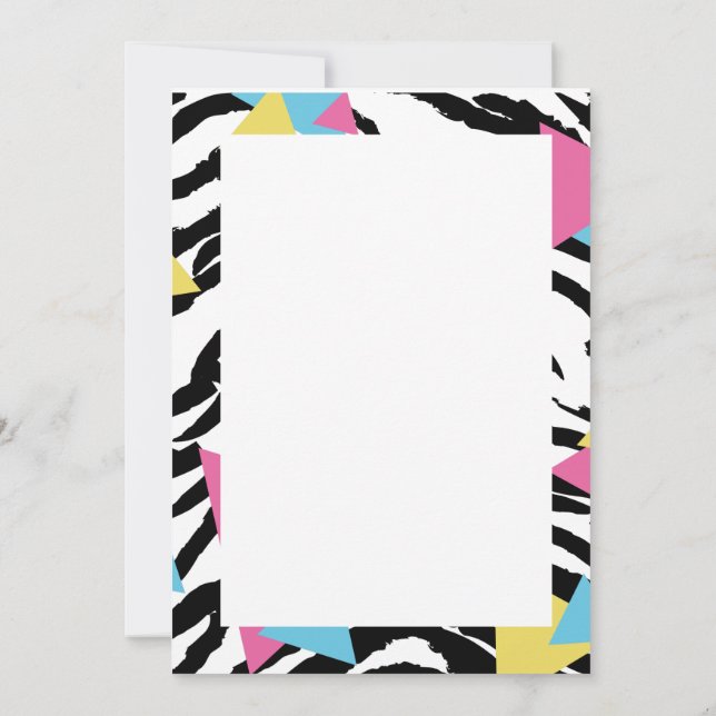 Save the date style années 80 inbjudningar (Baksida)