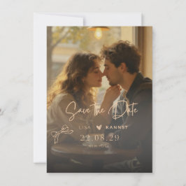 Save The Date Wedding Invitation | Romantic  Spara Datumet