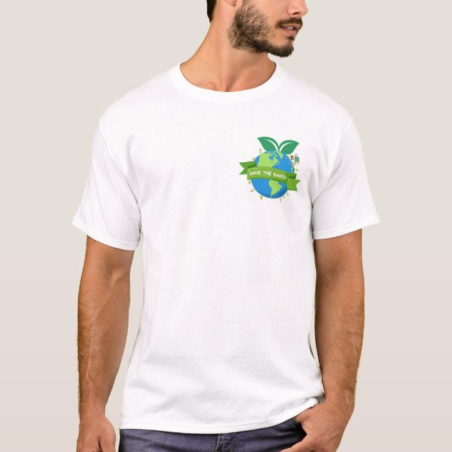 Save the Earth T Shirt (Framsida)