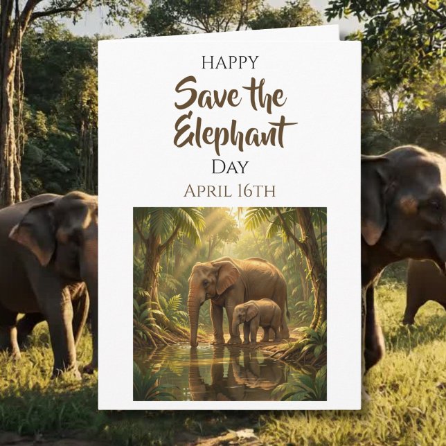 Save the Elephants | April 16th Kort (Skapare uppladdad)