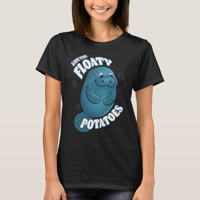 SAVE THE FLOATY POTATOES T SHIRT (Framsida)