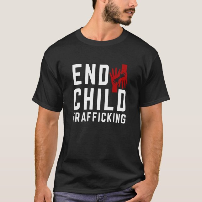 Save The Kids End Child Trafficking Stop Human Tra T Shirt (Framsida)
