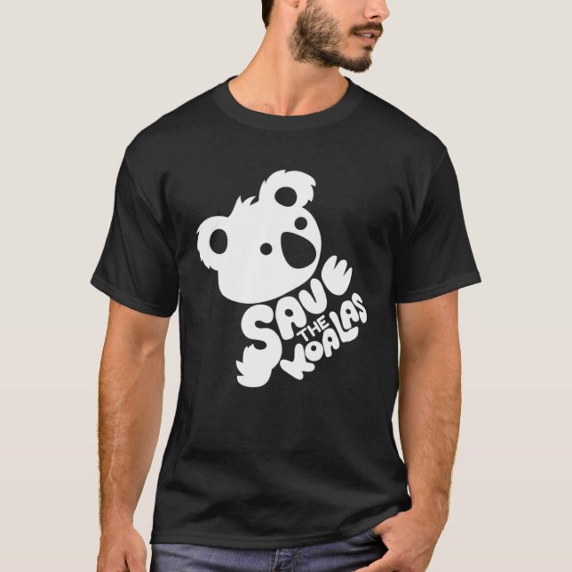 Save the Koalas Charity Koala T Shirt (Framsida)