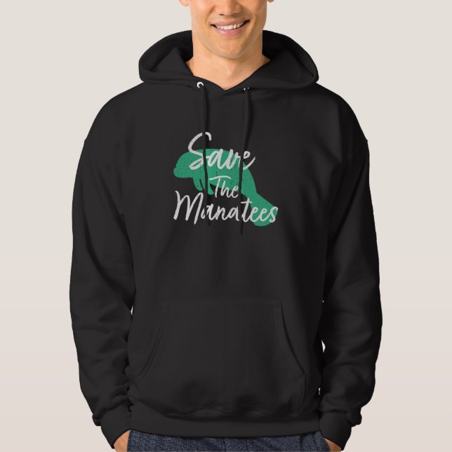 Save The Manatees Hoodie (Framsida)