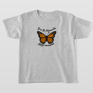Save the Monarch T Shirt with butterfly 