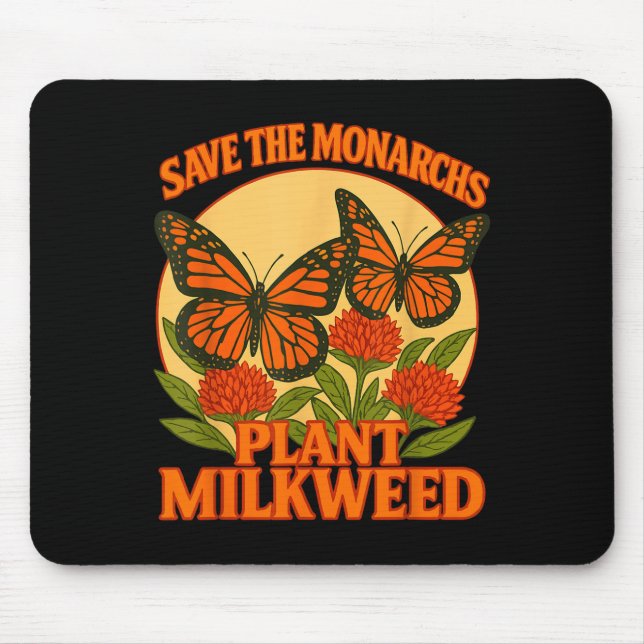 Save The Monarchs Plant Some Milkweed Butterfly Gi Musmatta (Framsidan)