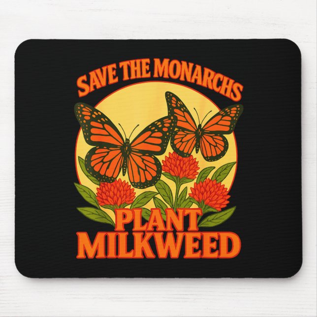 Save The Monarchs Plant Some Milkweed Butterfly Gi Musmatta (Framsidan)