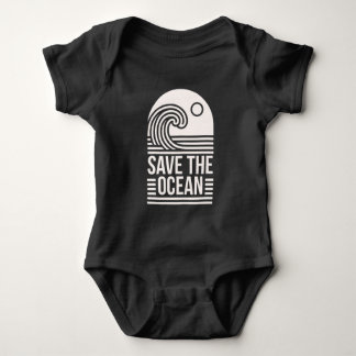 Save the ocean protection conservation black t shirt