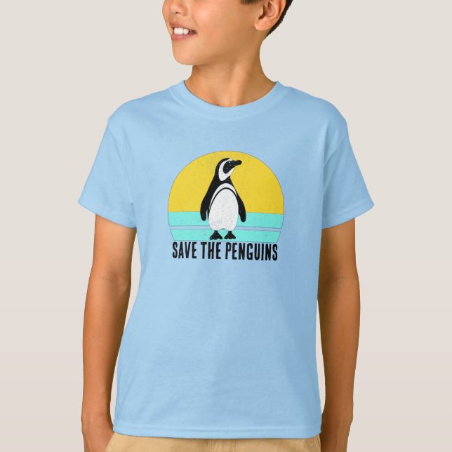 Save The Penguins T Shirt (Framsida)